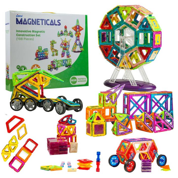 Dimple Magnetiska Magnet Leksaker Kakel Set (198-Piece Set) för wholesale av Dimple