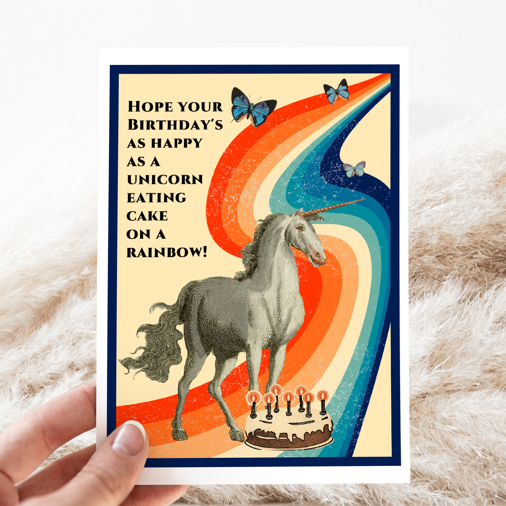 Cheerful Whimsies - Wholesale Birthday Card - Greeting Card. Birthday As Happy As A Unicorn...2