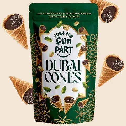 Nur der lustige Teil Dubai Style Bit Sized Cones - 4,23 oz für den Großhandel von Fizz and Sweets Wholesale