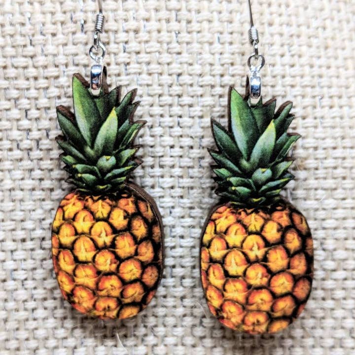 Pineapple Earrings for wholesale by Iamsonotcool