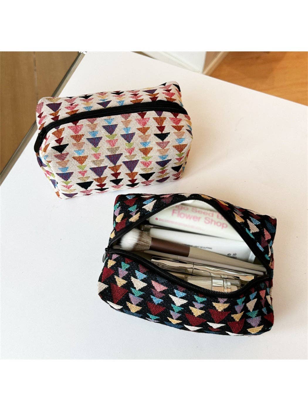 Funkyrel® Atzbranding Limited - Wholesale Pouch - Women's - Cosbai - Fun Pine-Print Zipper Pouch - Playful & Chic4