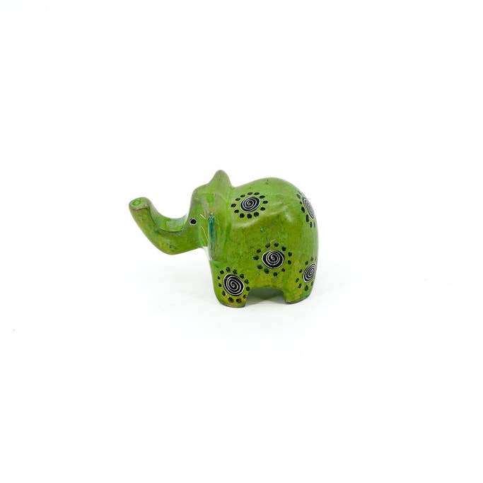 Gitzell FairTrade - Wholesale Decorative Figurine - Soapstone Animal Figurine, elephant large