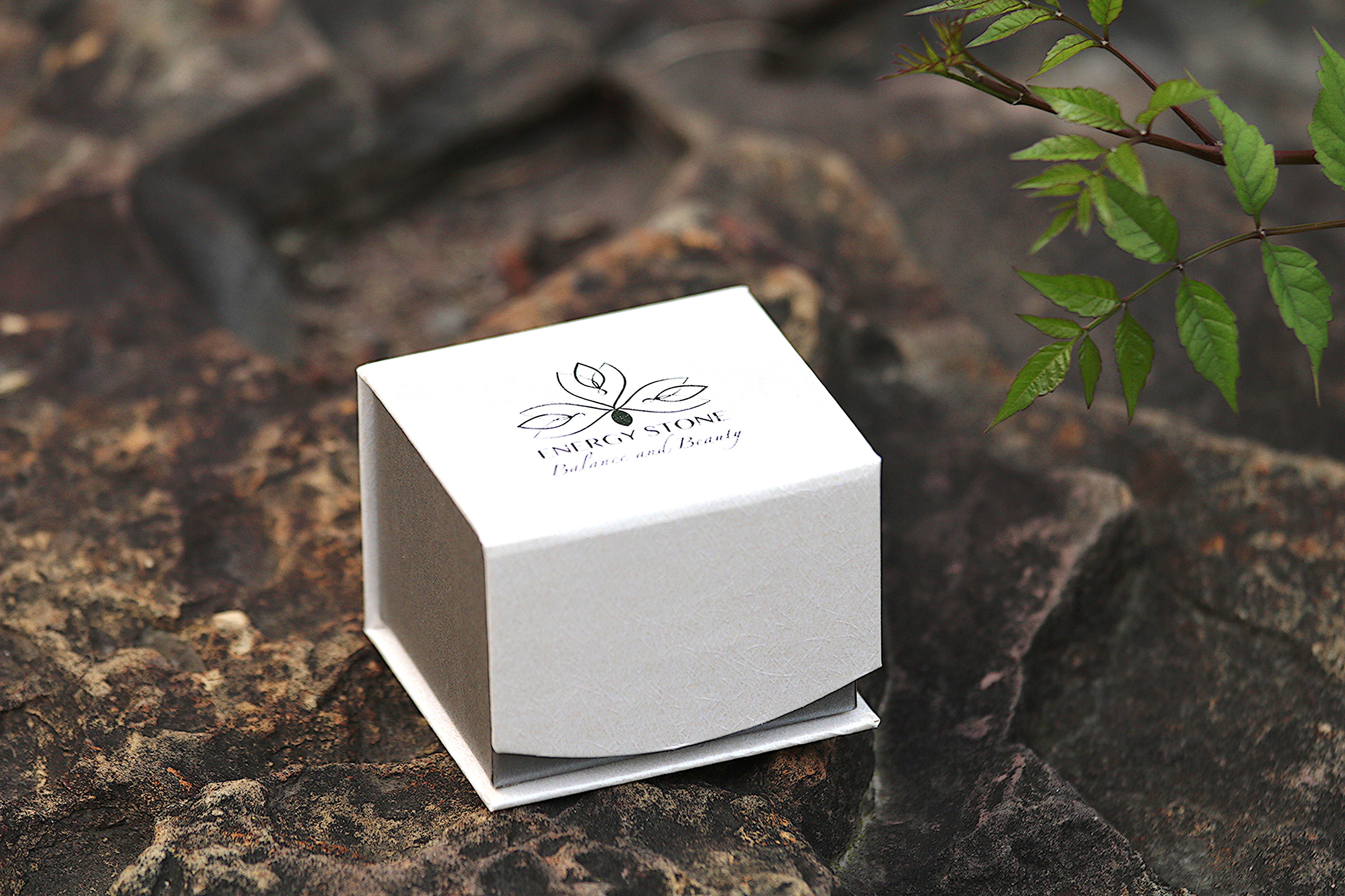 Energy Stone - Vendita all'ingrosso Anello midi/a fascia - Fortitude - Anello da meditazione in argento sterling5