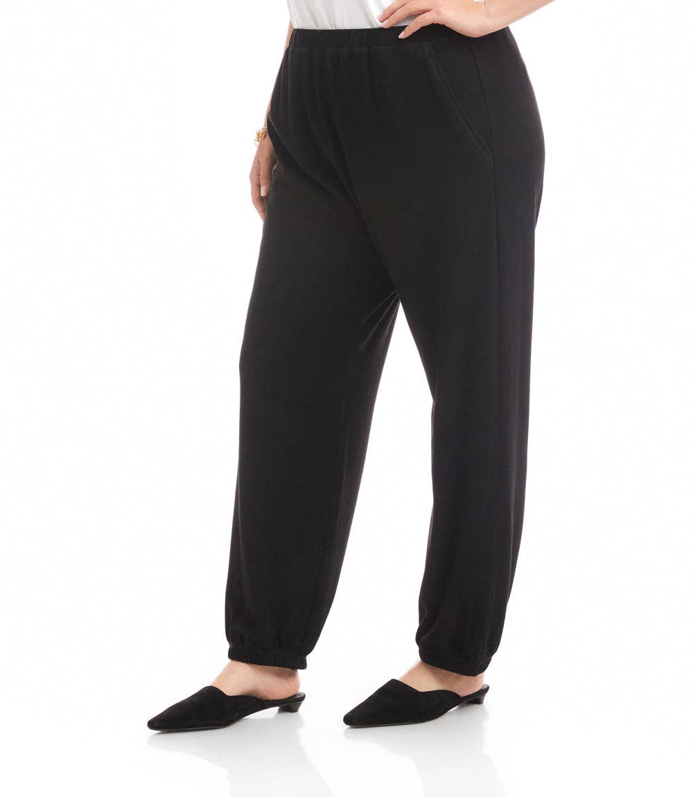 Black Plus Size Jogger Sweatpants for wholesale on Faire1