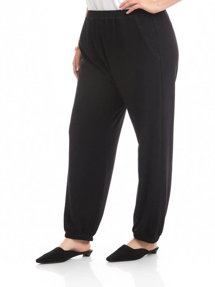 Black Plus Size Jogger Sweatpants for wholesale on Faire1