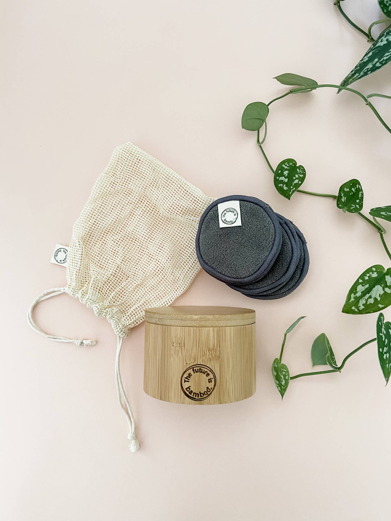 The future is bamboo - Wholesale Cotton Pad - Bamboo Charcoal Facial Rounds - STARTER KIT3