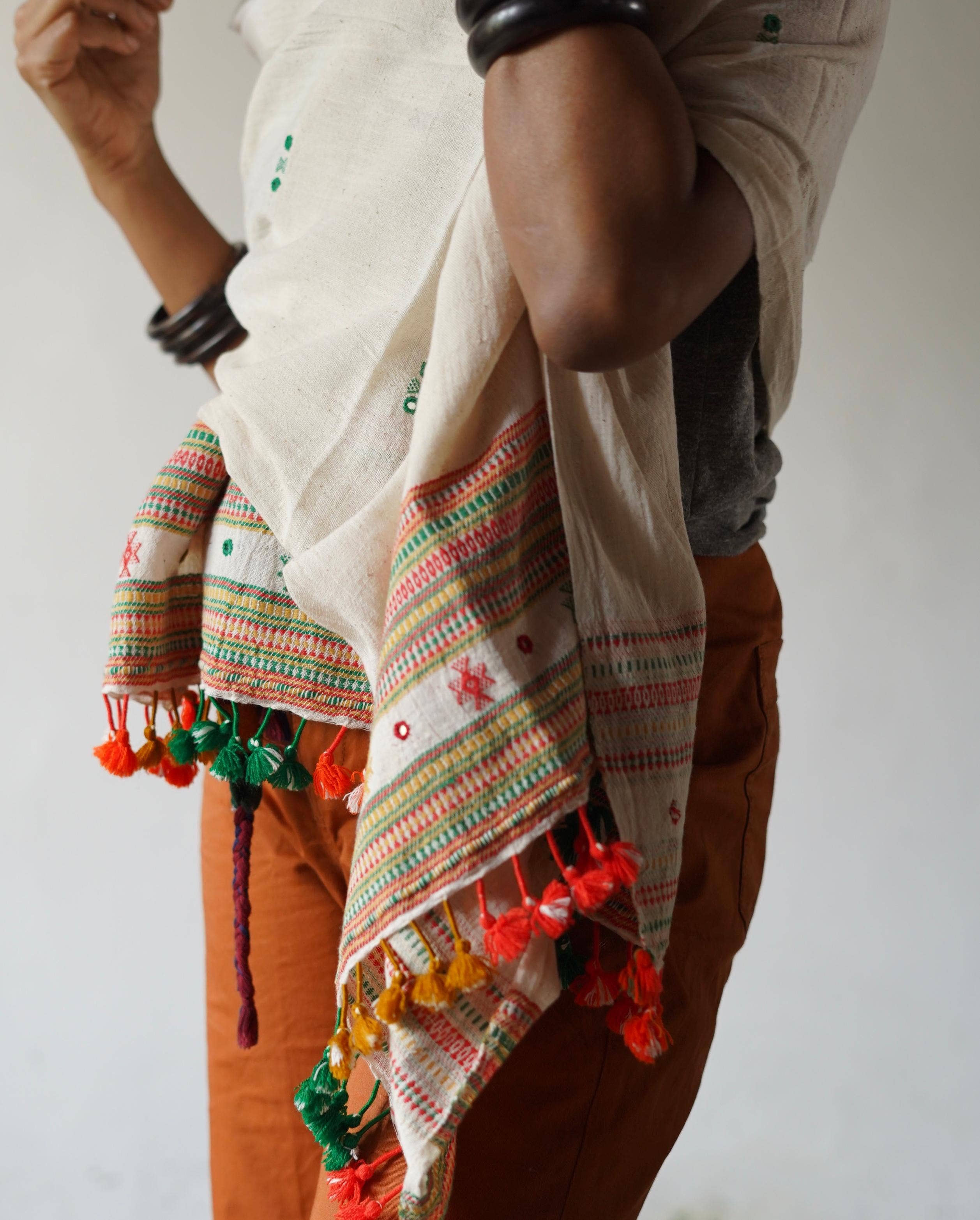 Annahmol - Wholesale Scarf - Unisex - Organic Indigenous Woven Cotton & Natural Dye Scarf26