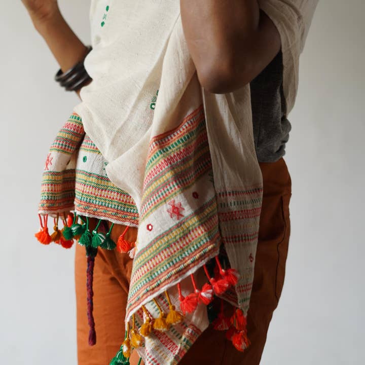 Annahmol - Wholesale Scarf - Unisex - Organic Indigenous Woven Cotton & Natural Dye Scarf26