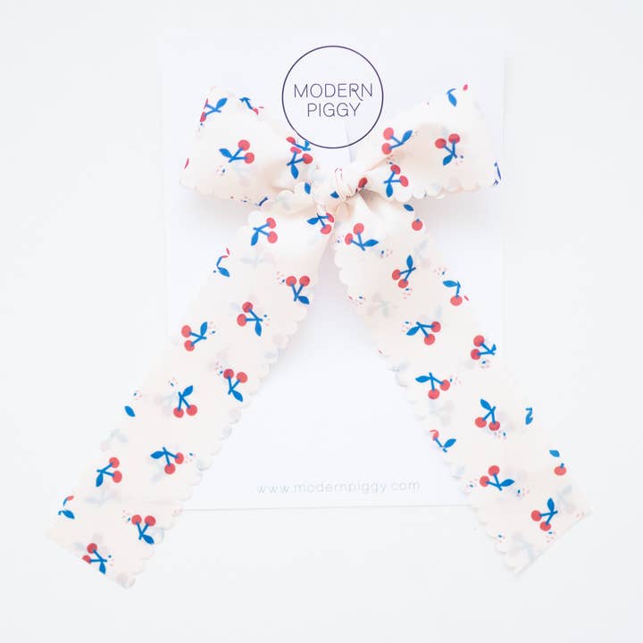 Körsbärsjubileum | Enkel ögla uttalande bandrosett för wholesale av Modern Piggy