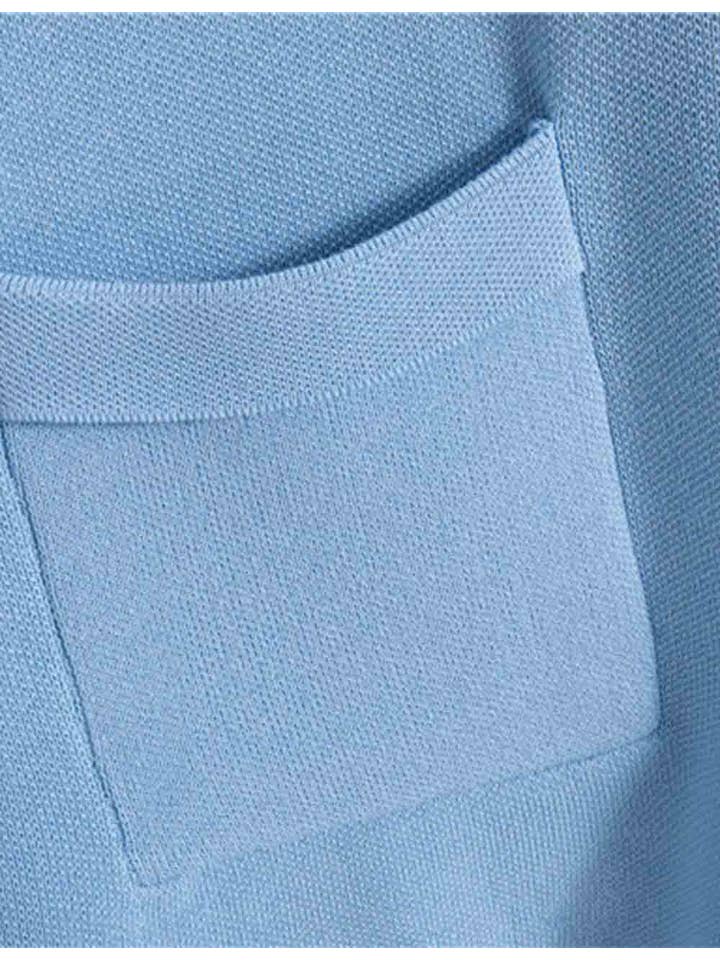 Sweetkama – Engroshandel Top- og buksesæt (IKKE Loungewear) - Dame – Dame Ensfarvet V-hals Knap Strikvest & Bukser 2-delt Sæt14