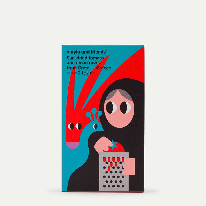 Sun-Dried Tomato And Onion Rusks From Crete for wholesale by Yiayia and Friends US