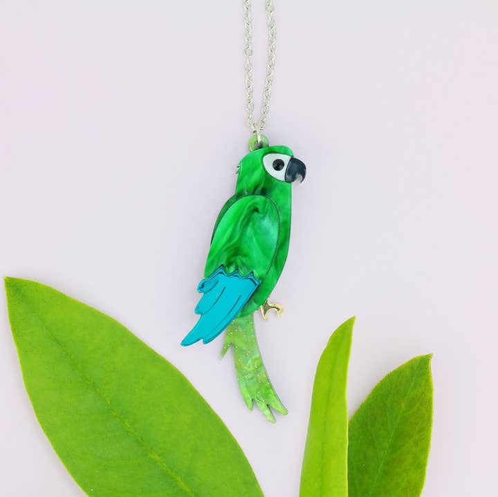 Parrot Pendant Necklace for wholesale by Little Moose