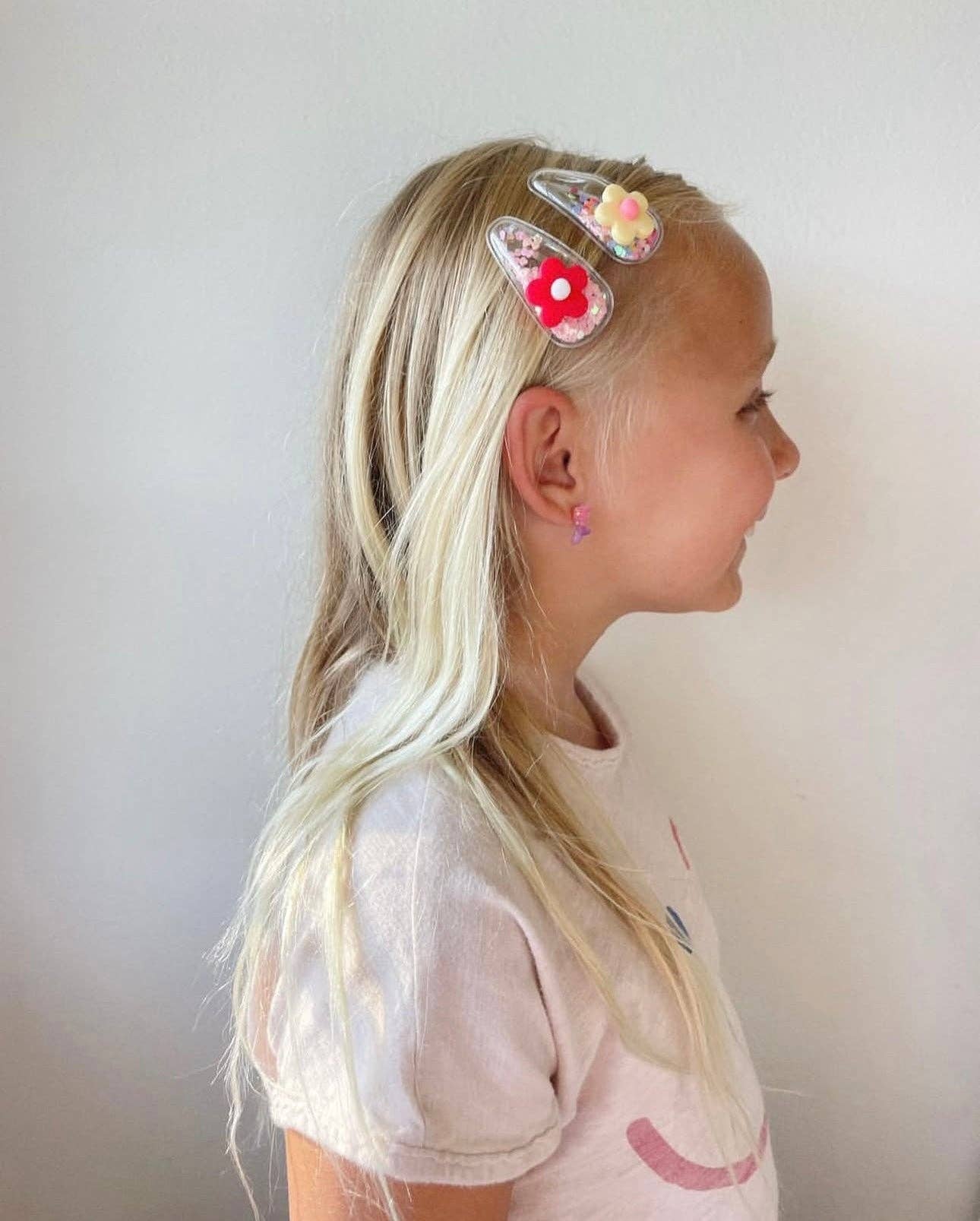 Eggy Cakes - Wholesale Hair Clip - Kids - Flower Confetti Shaker Hair Clips1