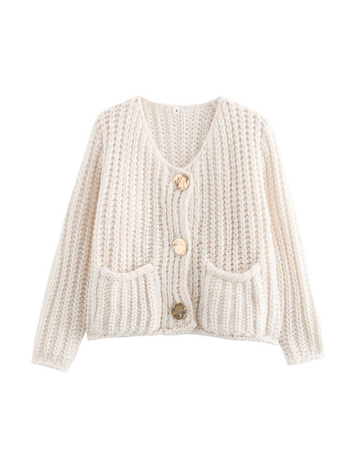 Sweetkama - Wholesale Cardigan - Women's - Ladies Trendy Solid Color Chunky Cardigan SKT4637