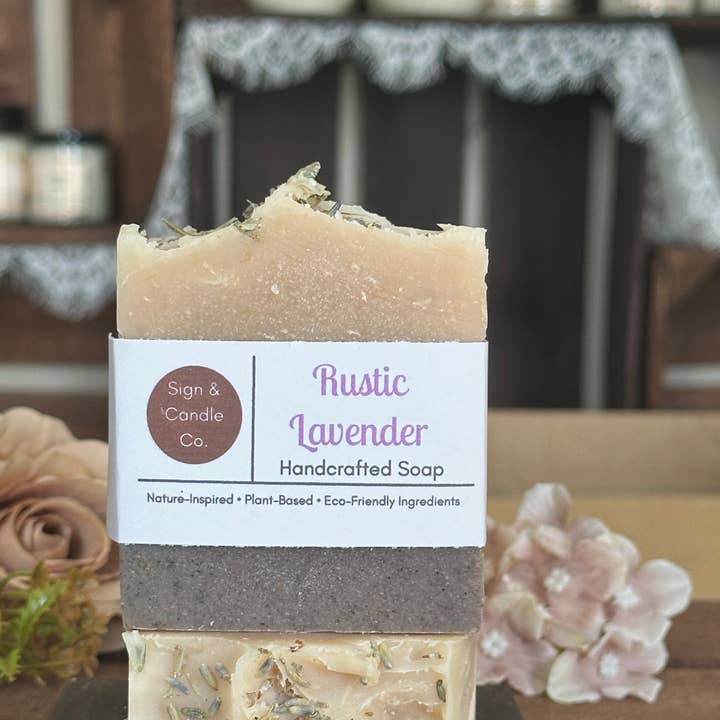 Rustic Lavender – Handmade, All-Natural Cold Process for wholesale by Sign & Candle Co.