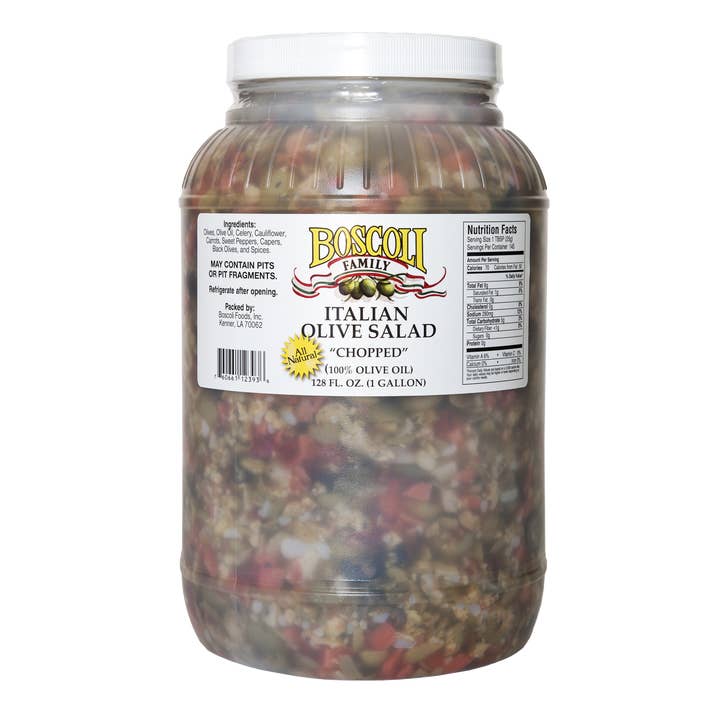 Boscoli Family - Wholesale Olives - Italian Olive Salad (1gal.)