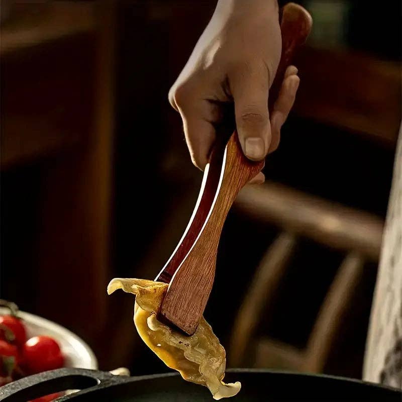 Huis Van Merken – Großhandel Küchenzange – Hochtemperatur-Holzzange – Mehrzweckwerkzeug für BBQ, Salat & Dessert2