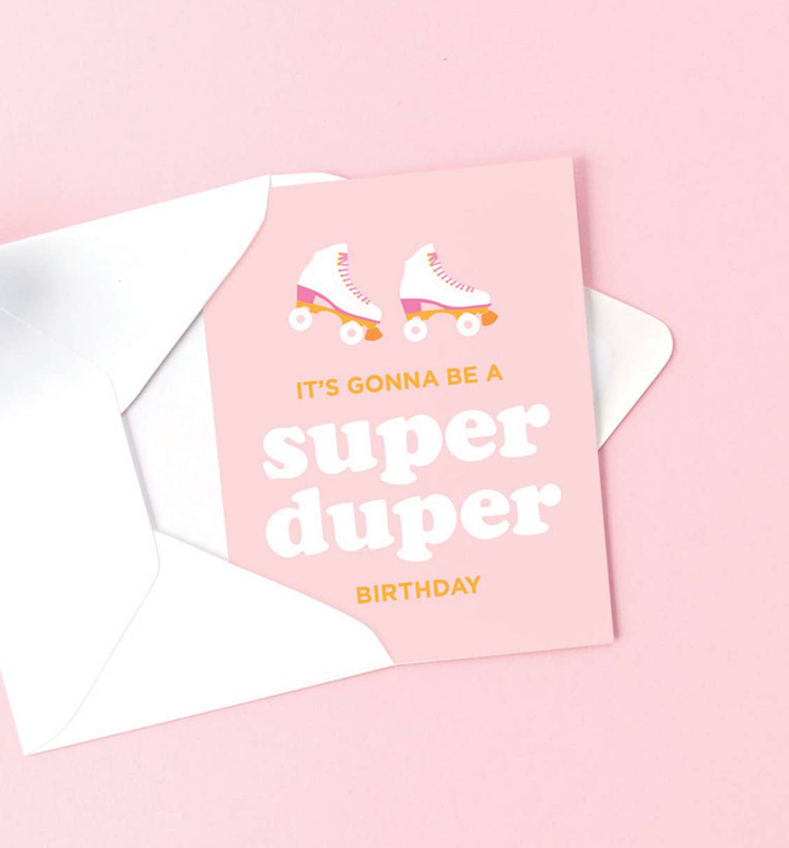 Graphic Anthology Greeting Cards - Wholesale Birthday Card - Super Duper birthday card | roller skate theme greeting card1