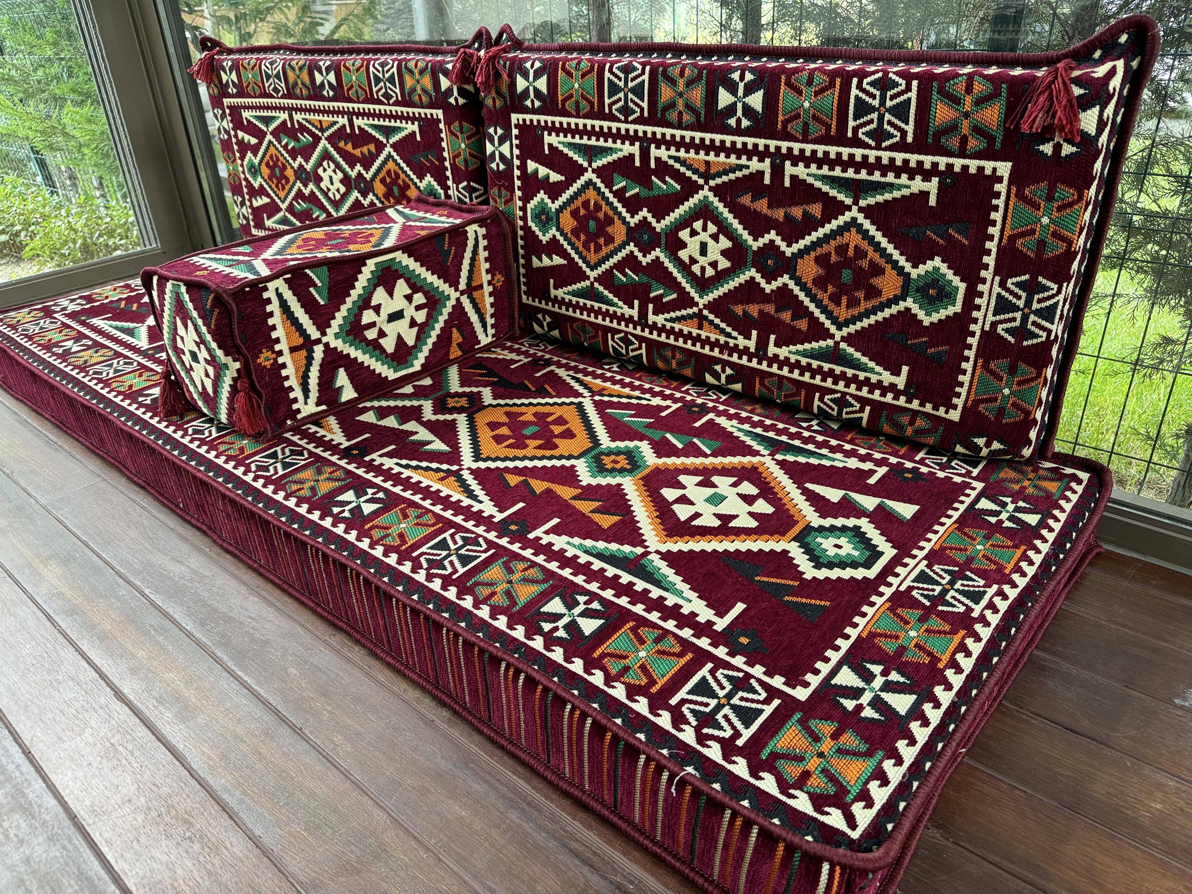 The Loom Wholesale – wholesale Sofa – Handmade Kilim Sofa Set for Rustic Floor Seating13