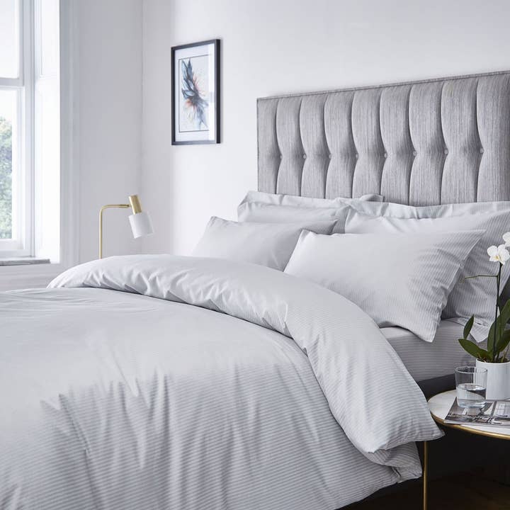 Satin Stripe 300 Thread Count Sheets and Pillowcases for wholesale by Linens Limited