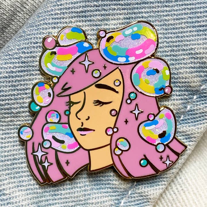 The Girl - Rainbow Magic - A Head in the Clouds Enamel Pin for wholesale by snacks please