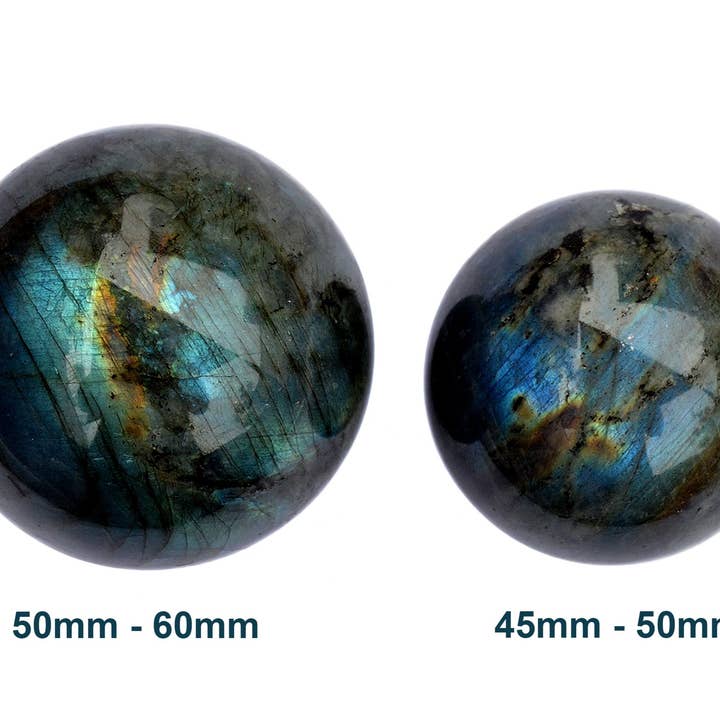 Kaia & Crystals - Wholesale Spiritual Stone/Crystal - Labradorite Sphere Stone (45mm - 60mm)3