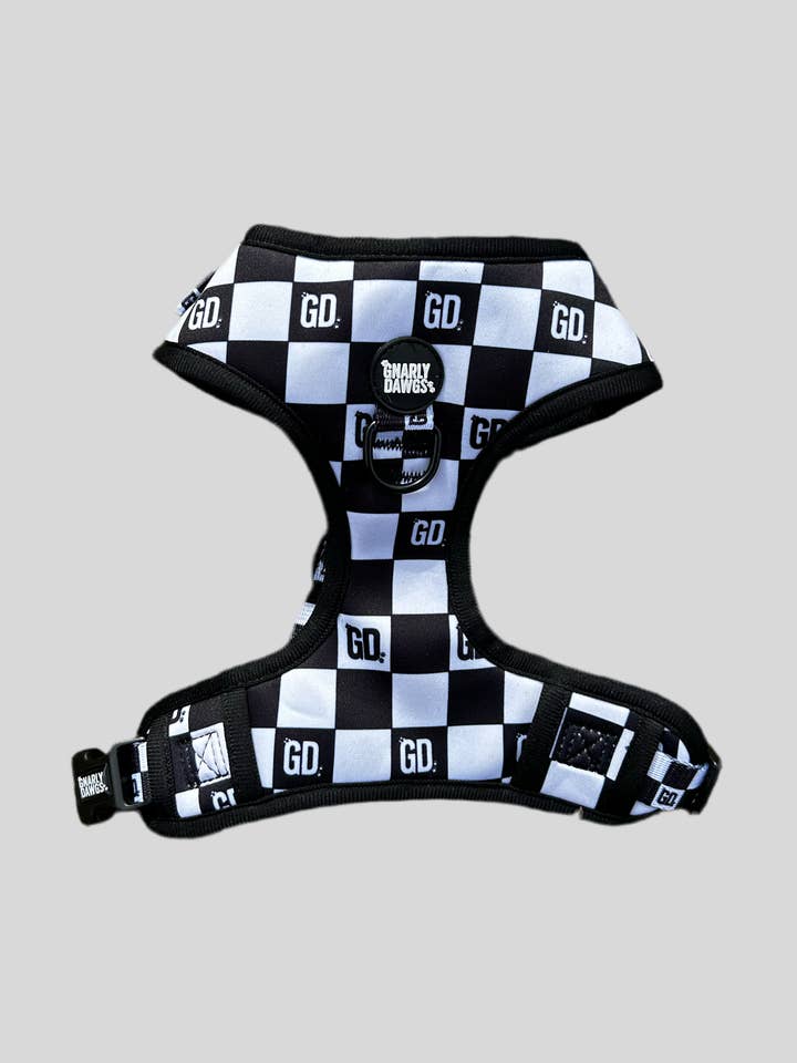 The Checkered Harness for wholesale by Gnarly Dawgs Pet Products