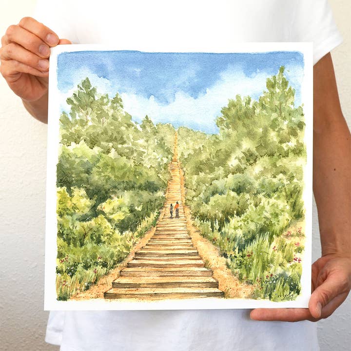 Manitou Springs Incline | Impression d'art pour la vente par Ivywild Studio