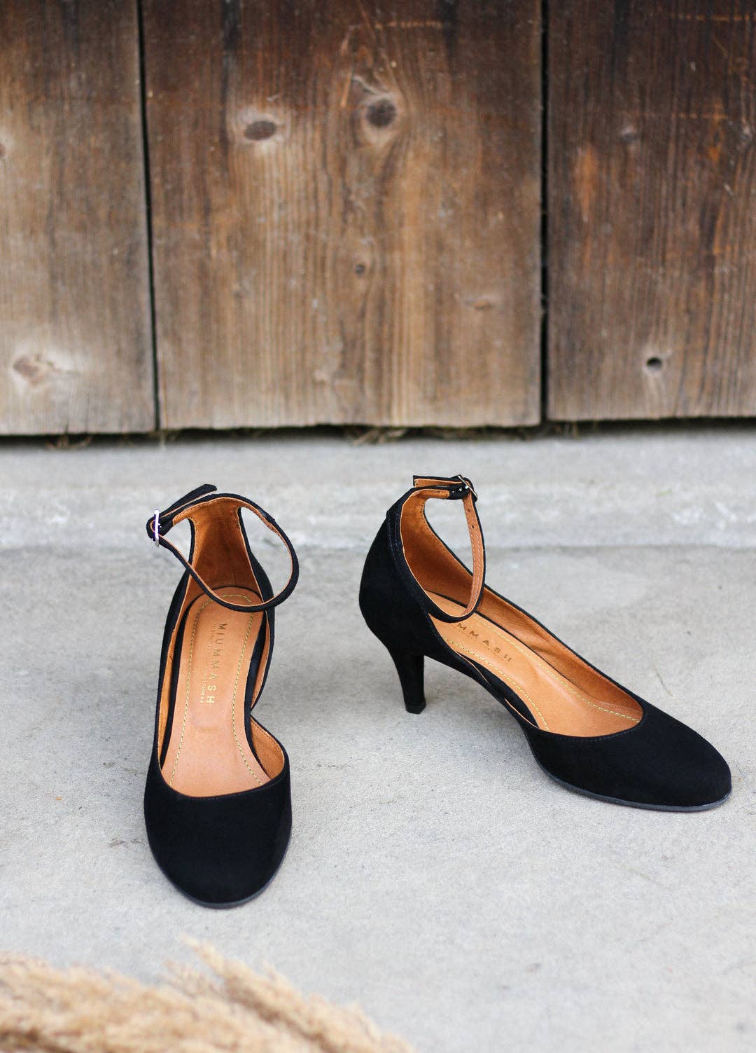 MIUMMASH DAMIAN TOMZIK - Wholesale High Heels - Women's - Handmade Suede heels (6 cm) - Elena - Black 35-421