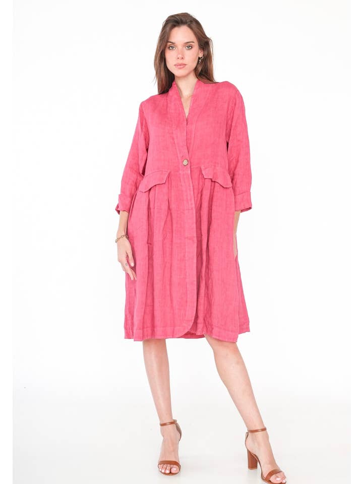 LINEN & COTTON HOUSE - Wholesale Jacket - Women's - 1142 SPRING SUMMER CLOTHING LINEN JACKET55