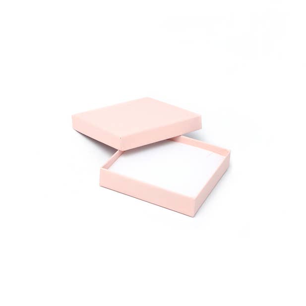Inca UK - Vente Coffrets cadeaux - Boîte à collier/bracelet. 9x9x2cm. Coffret cadeau rose pâle1