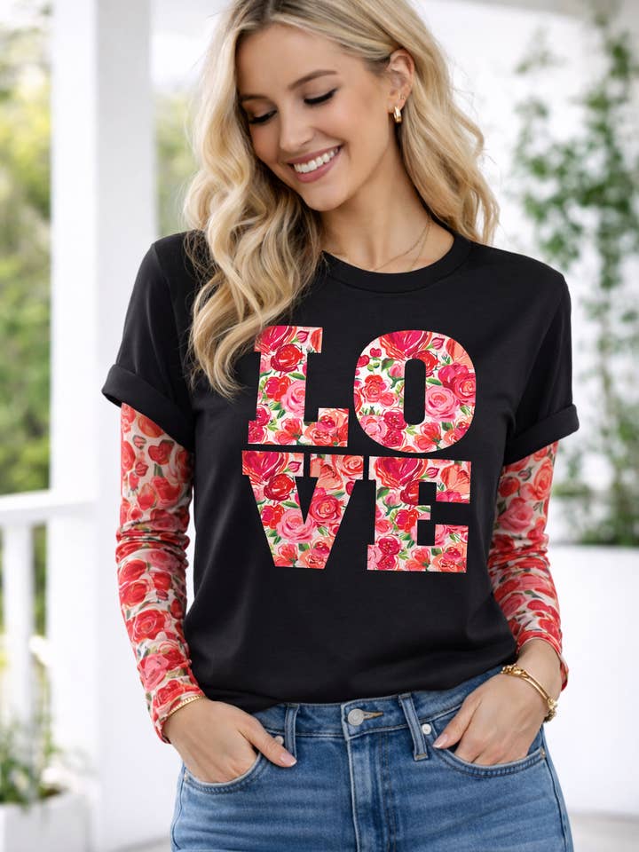 Floral Stacked Love for wholesale by Forty One Threads Wholesale