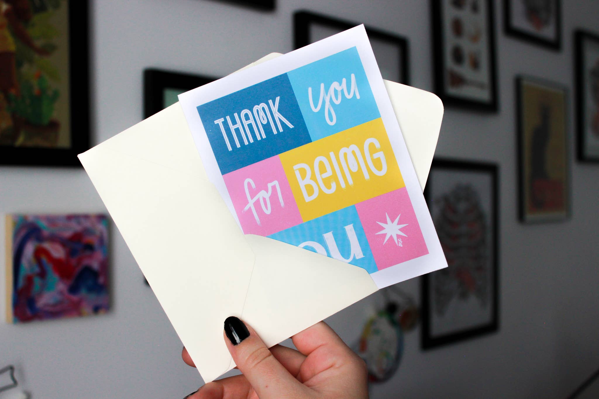 Betina C Koche - Wholesale Thank You Card - Greeting Card Thank You For Being You1
