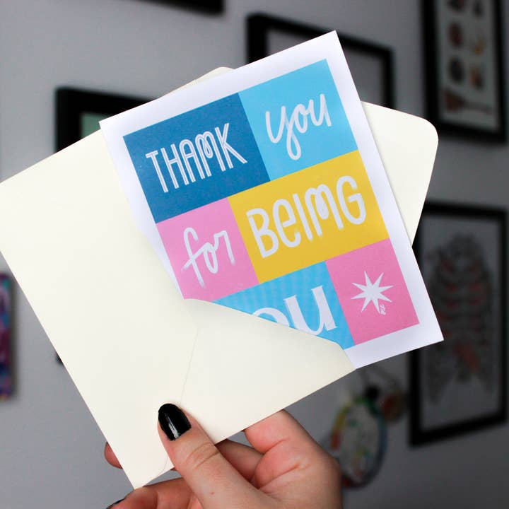 Betina C Koche - Wholesale Thank You Card - Greeting Card Thank You For Being You1
