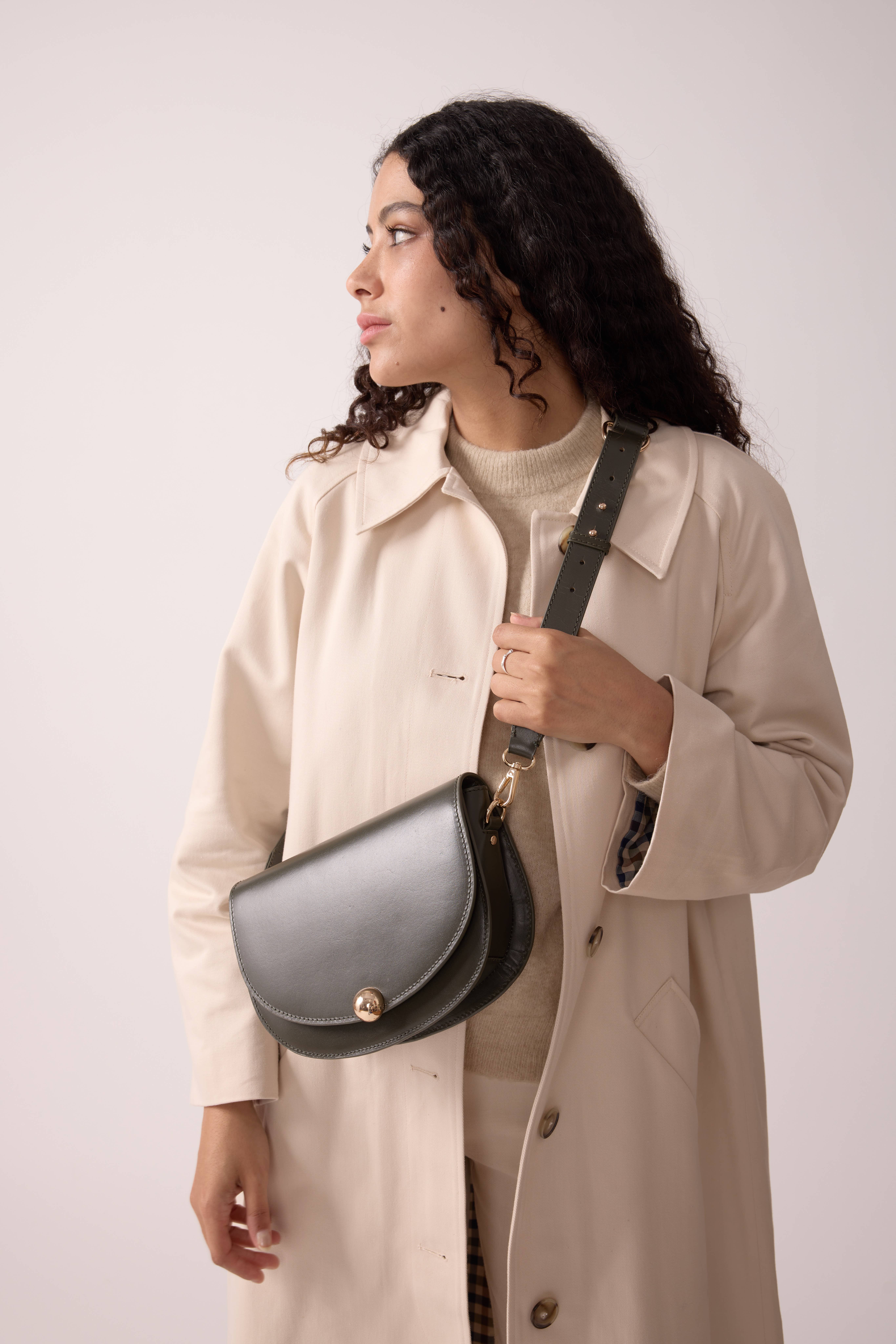 Maradji - Wholesale Shoulder Bag - Women's - SAC CUIR KAKI NOA11