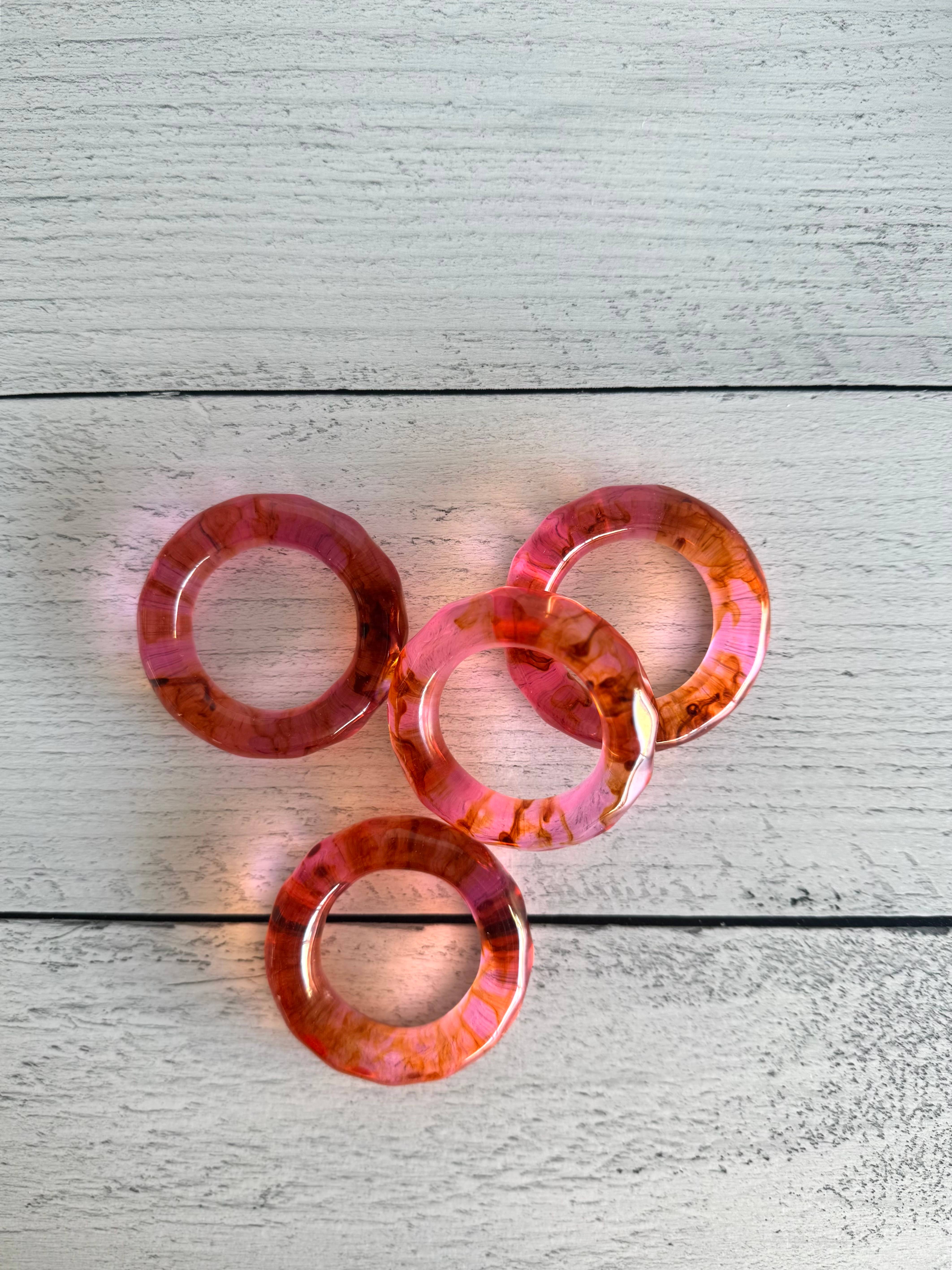 Dot and Army - Wholesale Napkin Ring - Element Napkin Rings- set of four4