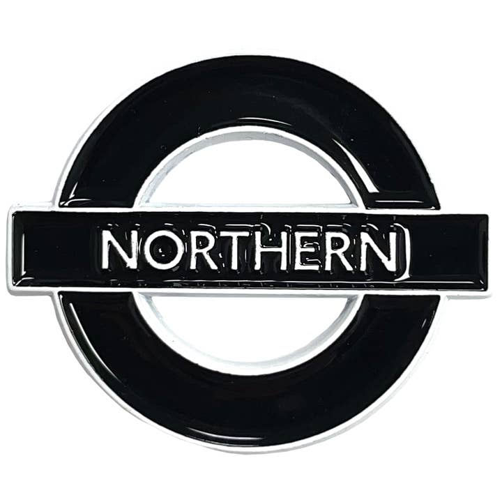 Northern Line Pin Badge for wholesale by Pawprint Family