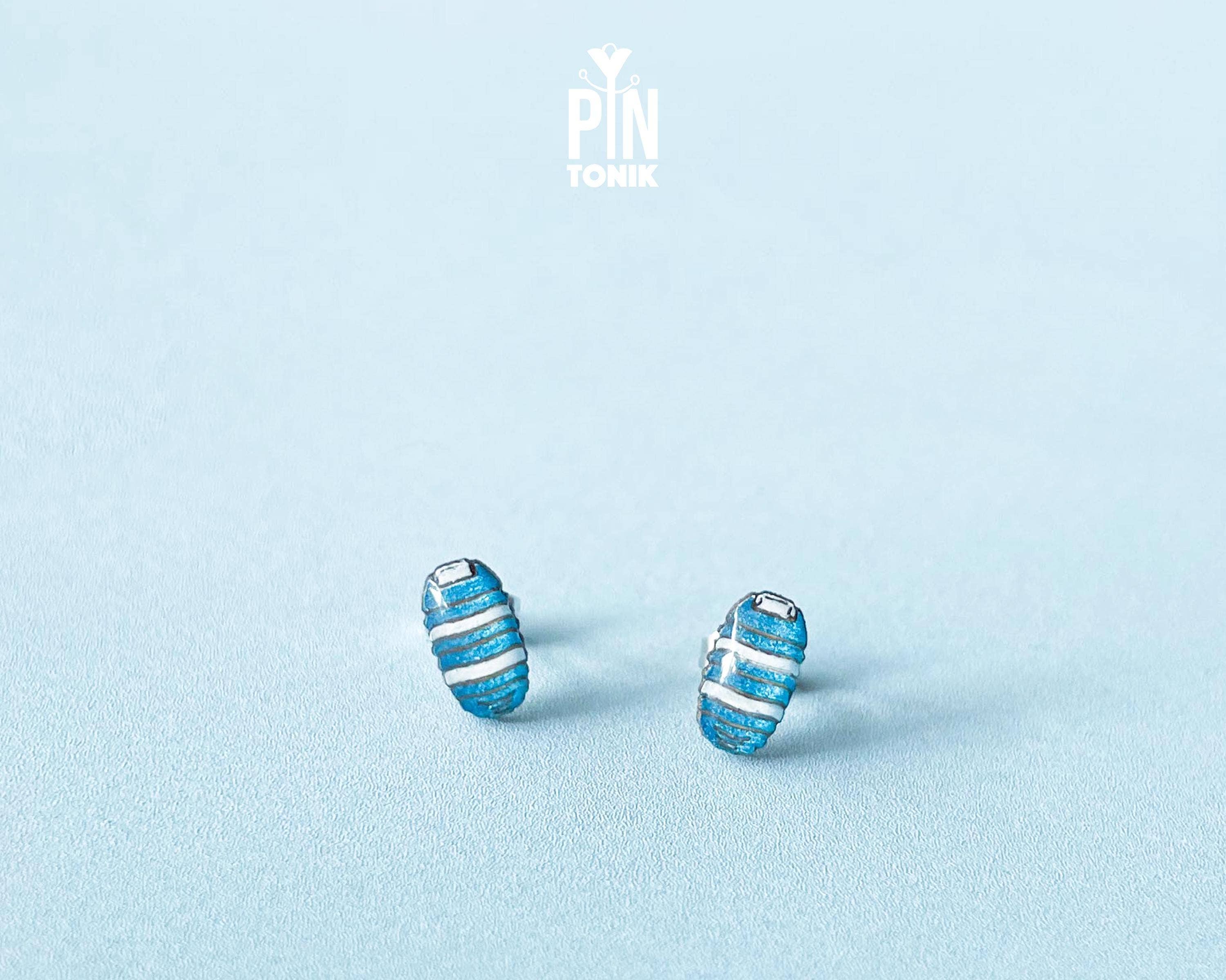 PinTonik - Wholesale Stud/Post Earrings - Isopod Earrings - Quirky Pill Bug Costume Jewelry6