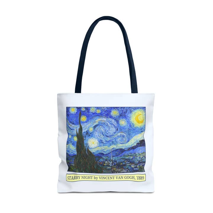 Opal and June - Wholesale Tote Bag - Women's - Starry Night by Vincent Van Gogh Art History Tote Bag14