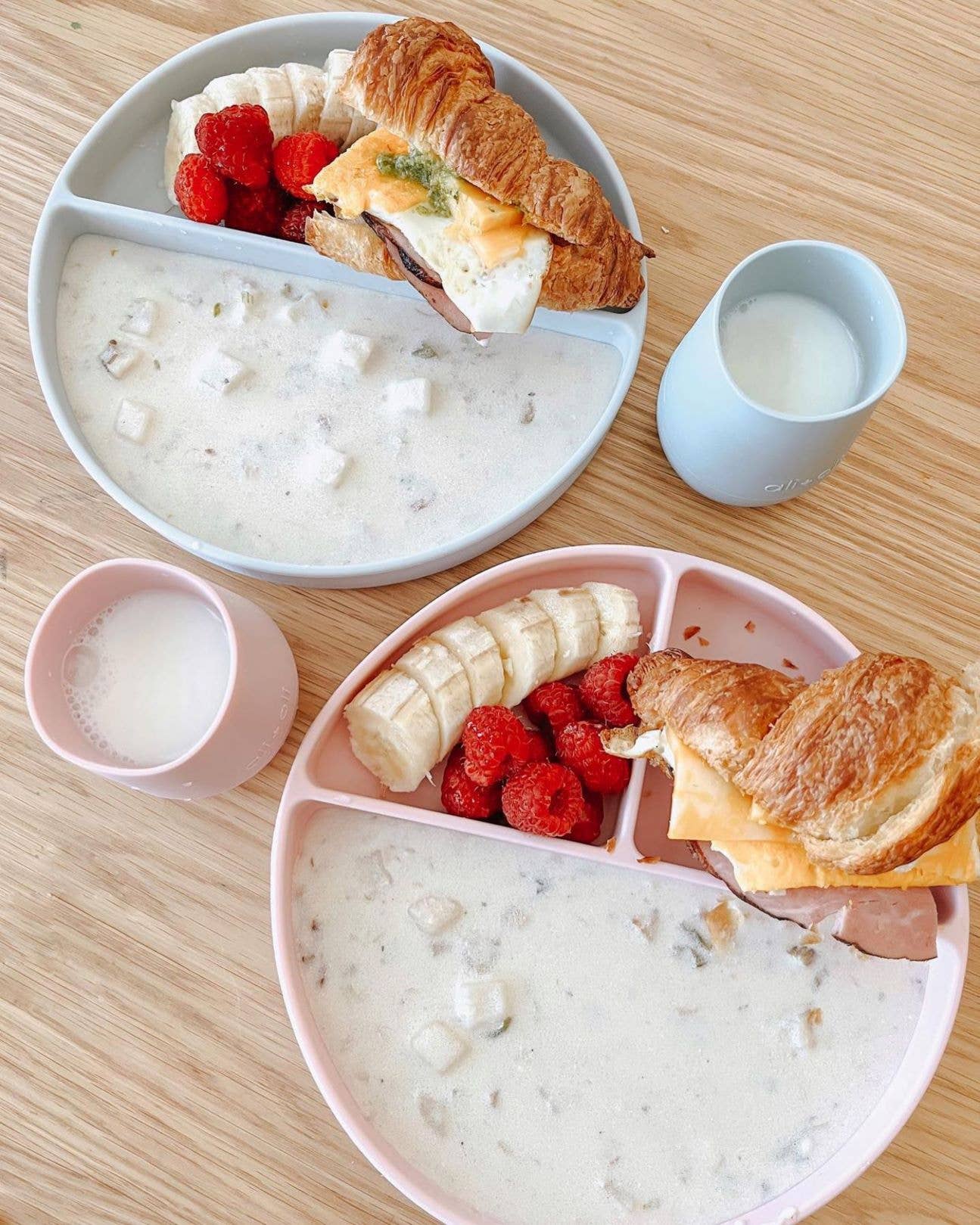 Ali+Oli - Wholesale Dinner Plate - Kids & Baby - Baby Plate with Suction and  Divided Portions (Sky)5