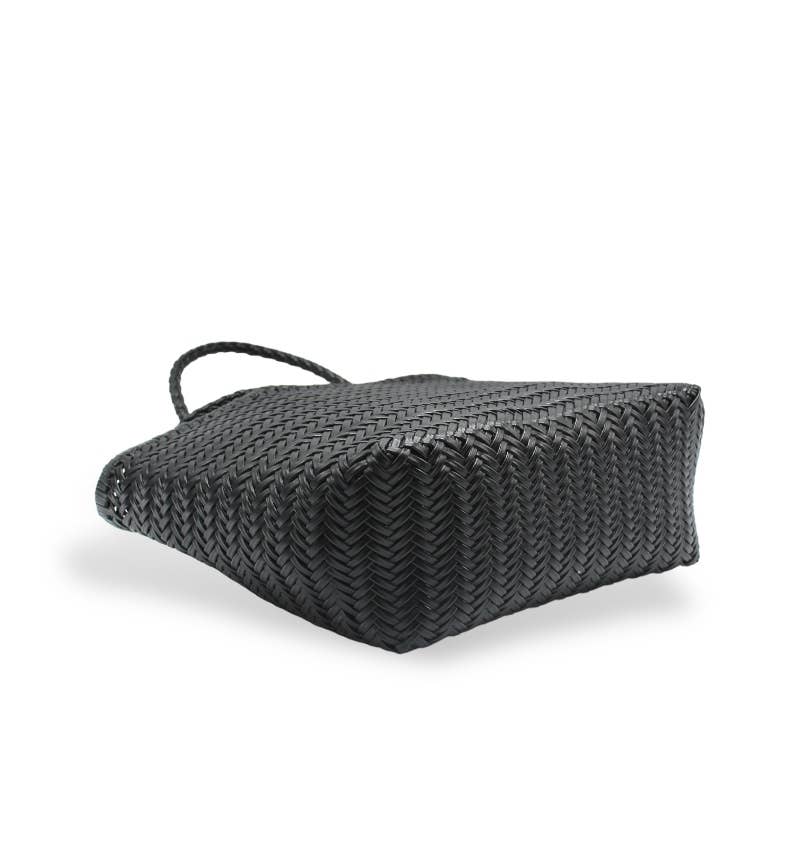 Sook Stainable - Venta al por mayor Bolsa de asa- Mujer - Bolso Tote de Cuero Tejido a Mano Lou3