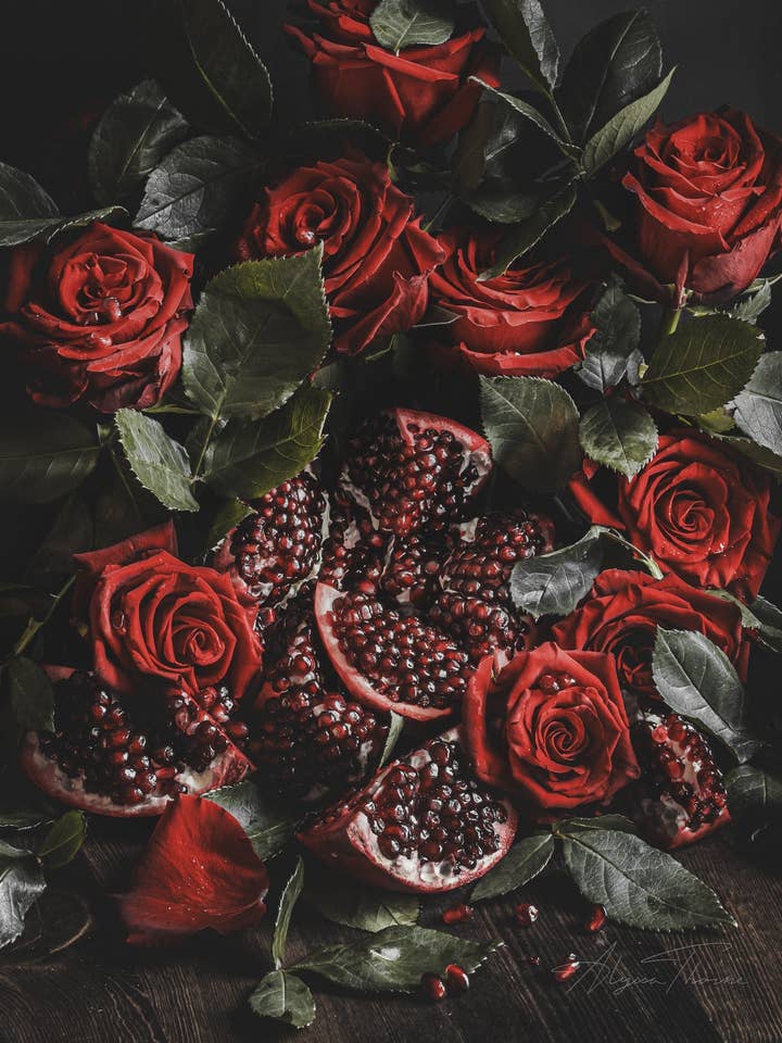 Flowers From The Underworld | Art Print | Persephone for wholesale by Alyssa Thorne