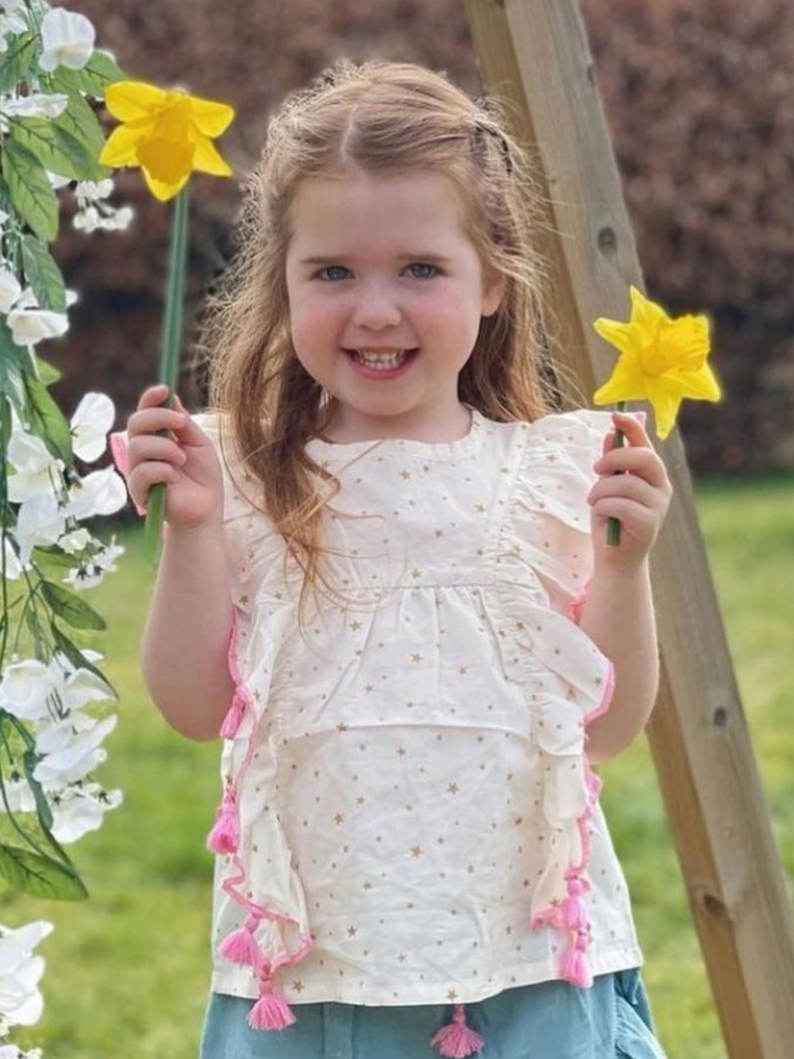 Kinderkind - Wholesale T-Shirt - Kids - Girls Star Tassel Top2