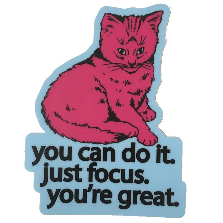 Autocollant Focus Cat pour la vente par badknees