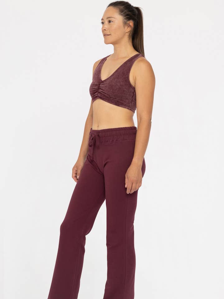 Mono B - Vendita all'ingrosso Reggiseno sportivo - Donna - Reggiseno a schiena scoperta in misto cotone con lavaggio minerale1