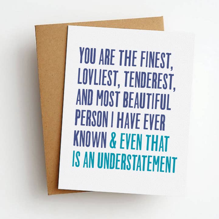 Skel & Co - Wholesale Love Card - Understatement Love Greeting Card