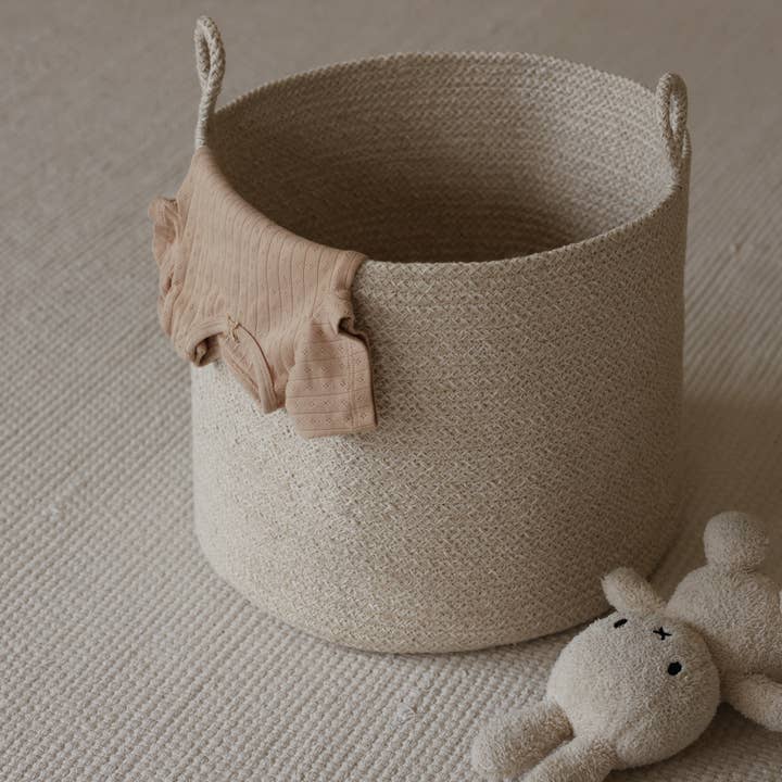 SUNNY HOME - Wholesale Basket - Cotton Rope Basket with Handles – Loops S6