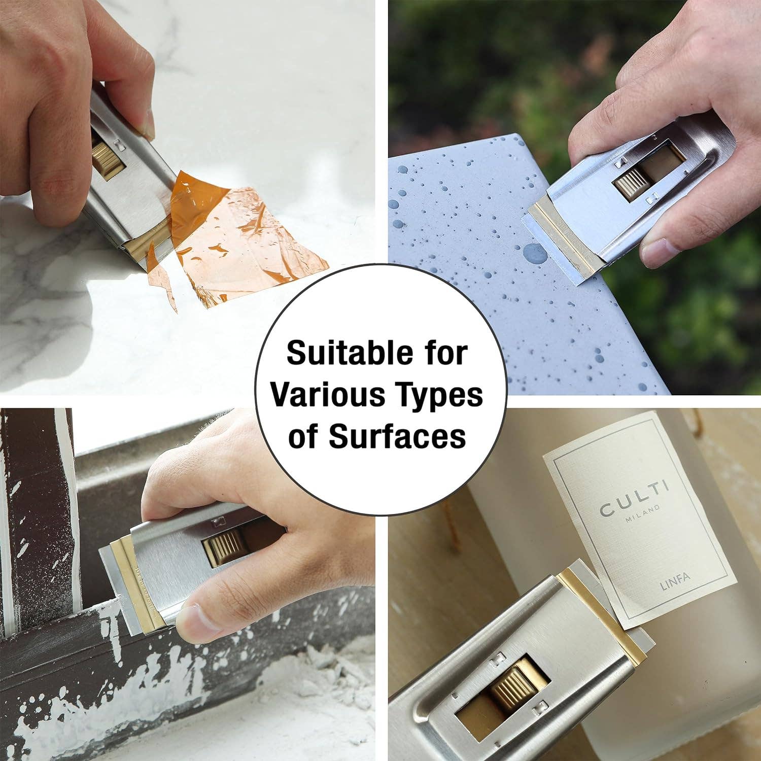 Bates Choice - Wholesale Craft Tool - Metal Razor Blade Scraper, 2 Pack2