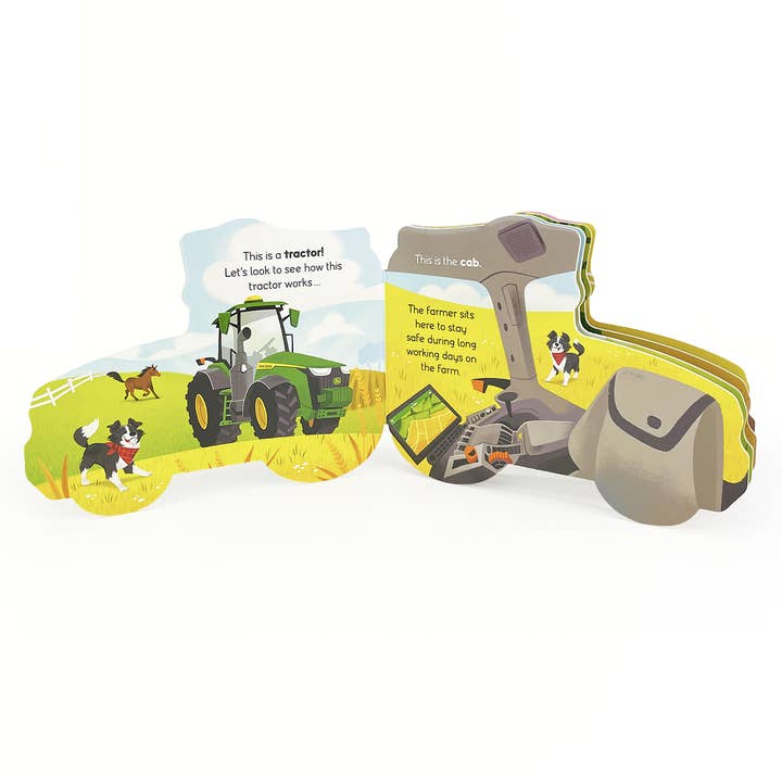 Cottage Door Press - Wholesale Book - Kids - John Deere Kids: How Tractors Work Shaped Board Book