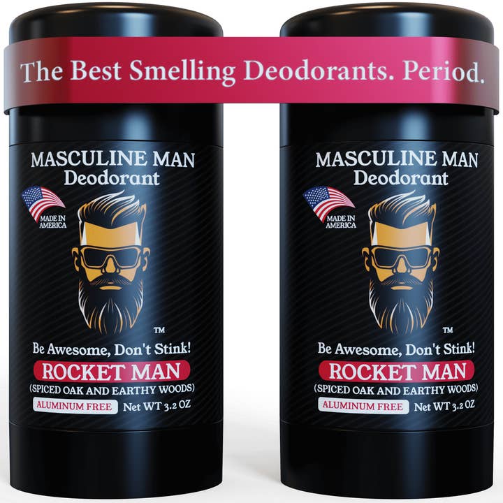 MASCULINE MAN Natural Aluminum Free Deodorant - Rocket Man for wholesale by MASCULINE MAN